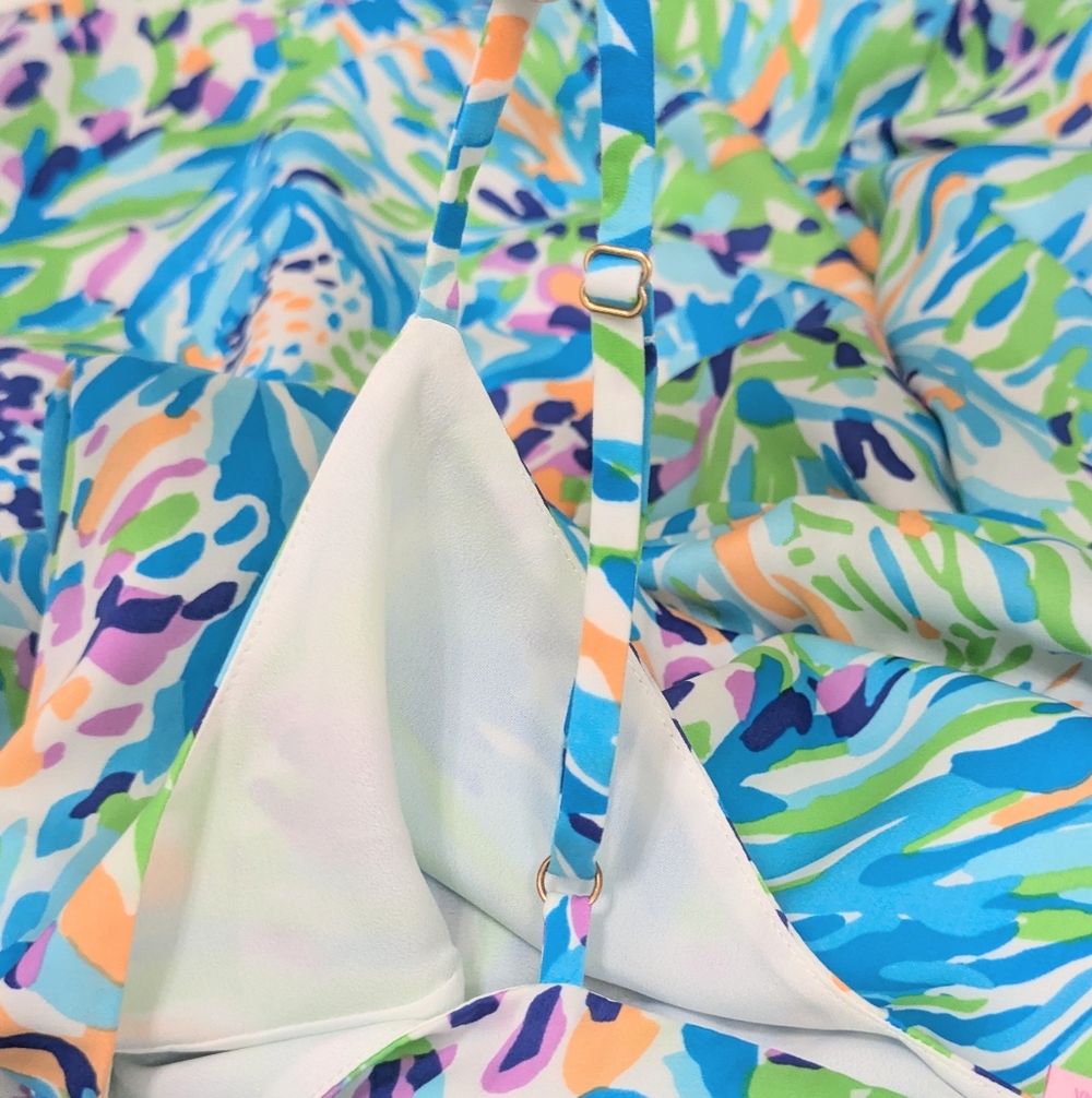 Lilly Pulitzer Deanna Maxi In Sea Soiree Dress XS - Picture 9 of 14